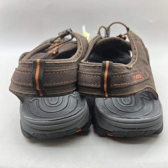 Nevados Bump Toe Sandals Waterproof Men‎ Size 10 Brown Nubuck Leather Lace Shoes - Picture 4 of 9